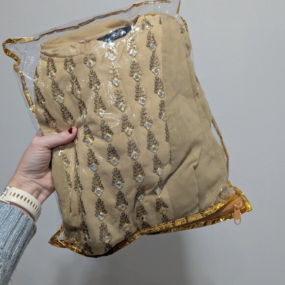 House of Indya Women's Gold Sequin Dress - Picture 14 of 14